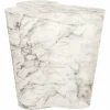 Organische Bijzettafel Rockyard Faux Marmer - Wit - Loft24.nl