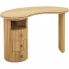 Organische Bureau Belfort Eiken - 130 x 70 cm - Loft24.nl