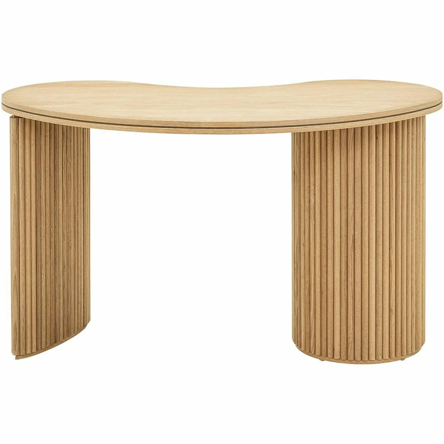 Organische Bureau Belfort Eiken - 130 x 70 cm - Loft24.nl
