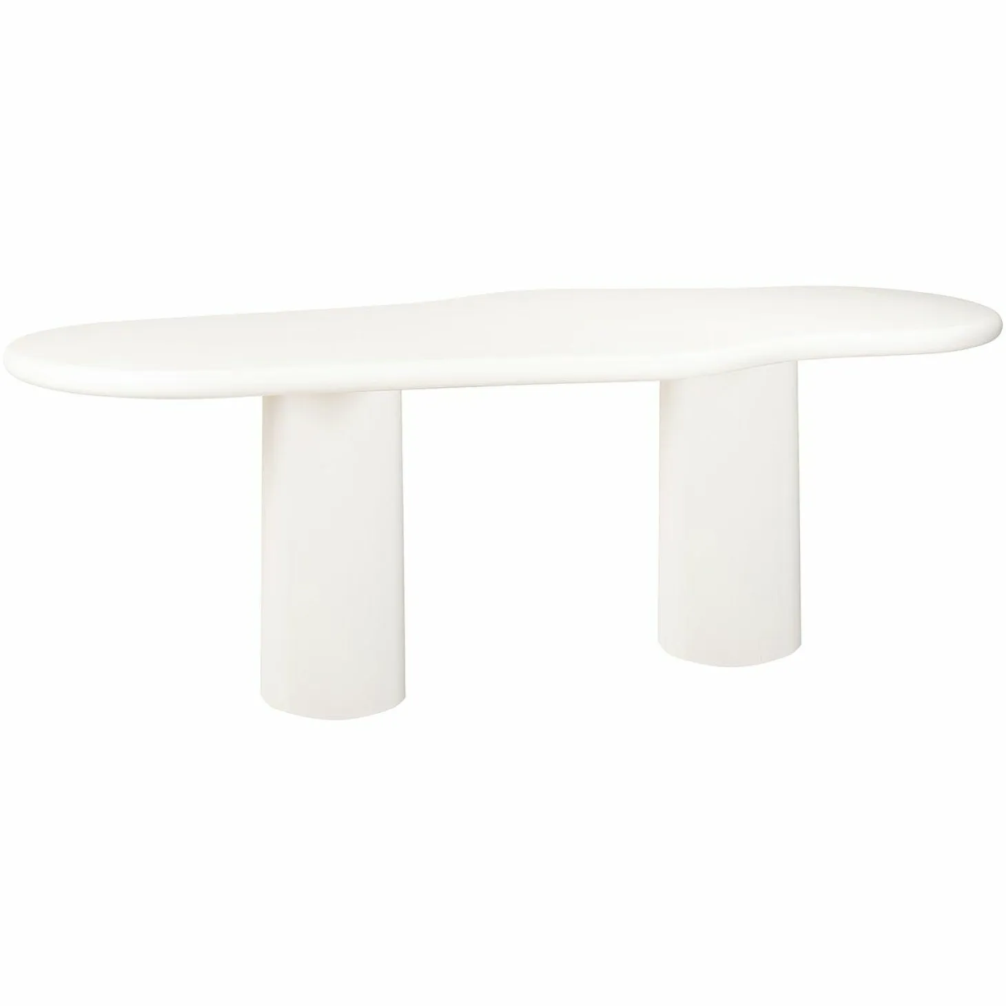 Organische Eettafel Bloomstone 260 x 120 cm - Wit - Loft24.nl
