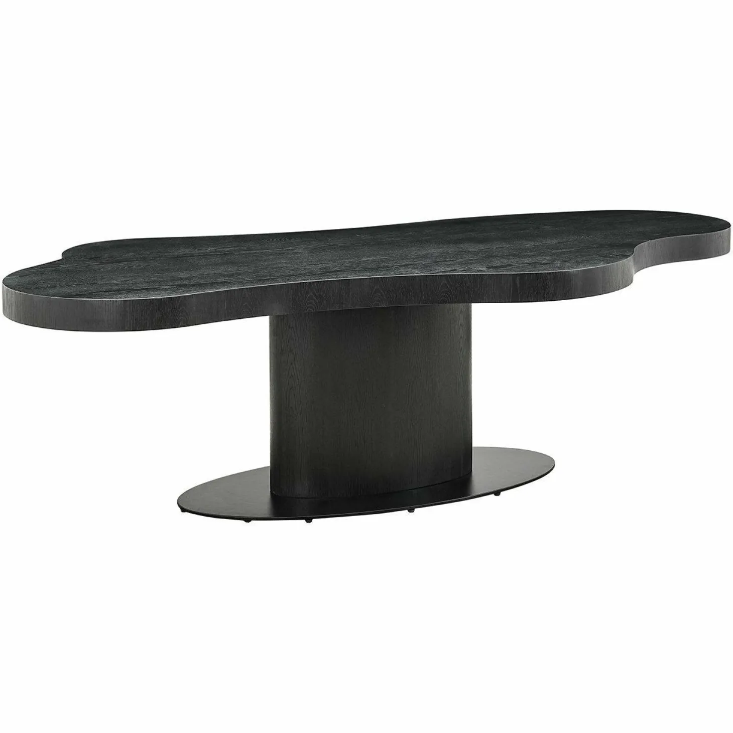 Organische Eettafel Bogor Eiken 265 x 115 cm - Dark Coffee - Loft24.nl