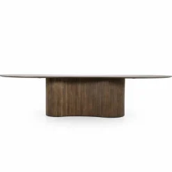 Organische Eettafel Jordy Mangohout 300 x 110cm - Bruin - Loft24.nl