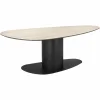 Organische Eettafel Ritz Travertin 220 x 110 cm - Beige - Loft24.nl