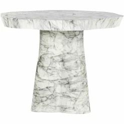Organische Eettafel Rockyard Faux Marmer - 140 cm - Loft24.nl