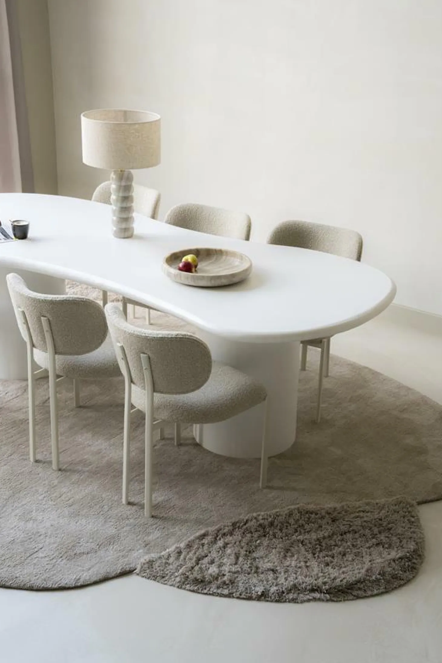 Organische Eettafel Seki 250cm - Wit - Loft24.nl