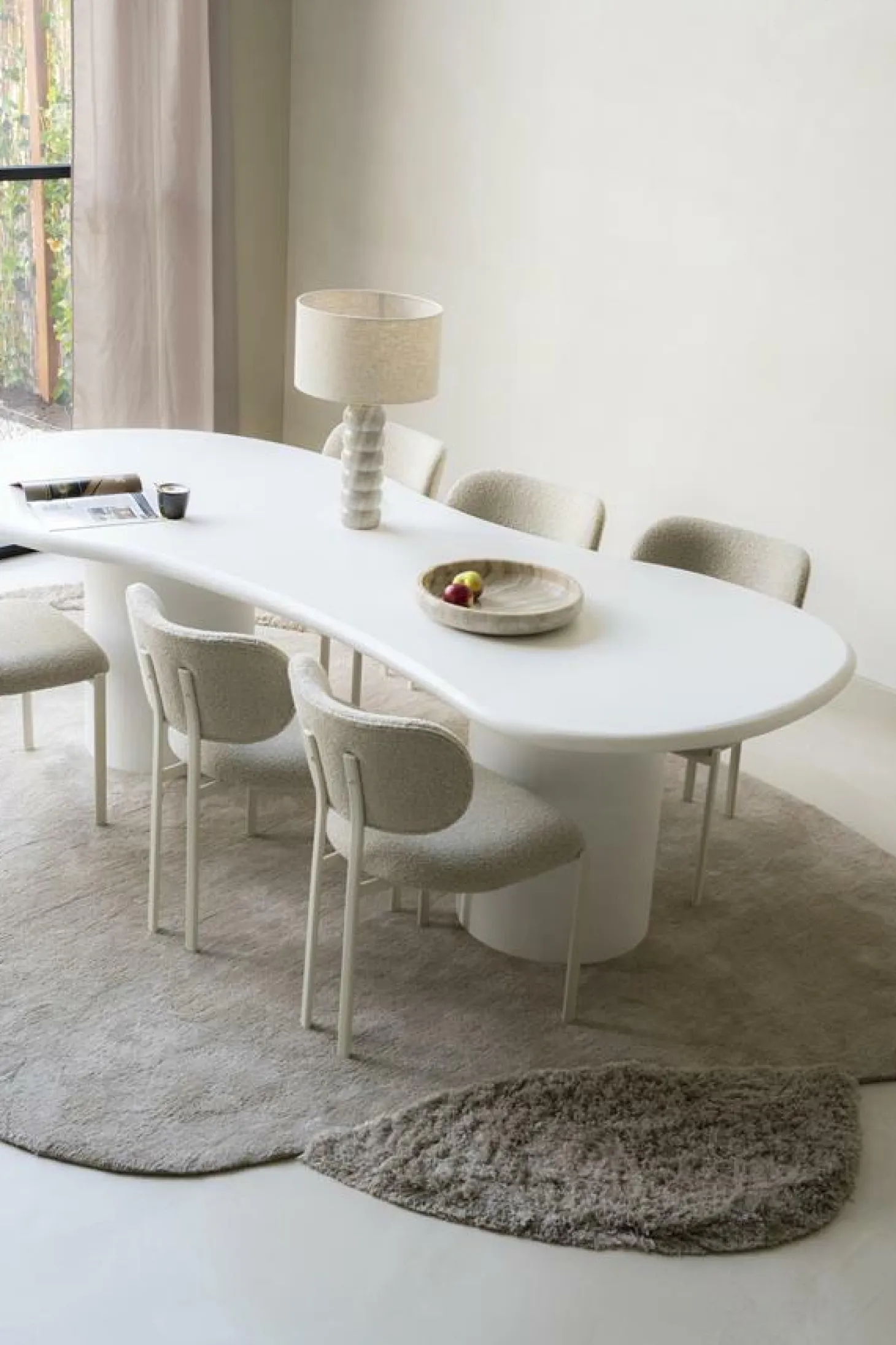 Organische Eettafel Seki 250cm - Wit - Loft24.nl