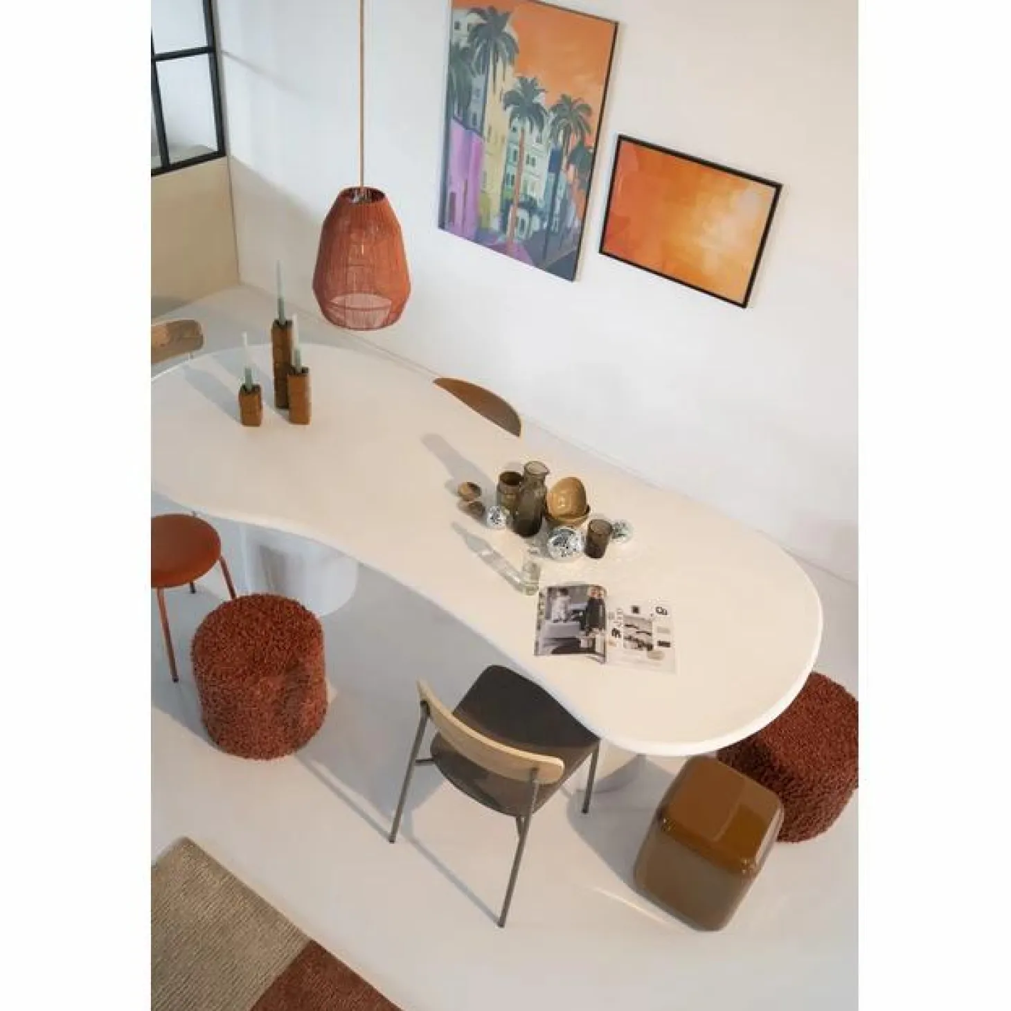 Organische Eettafel Seki 250cm - Wit - Loft24.nl