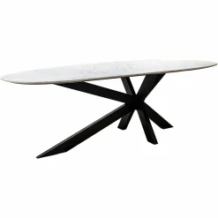 Organische Eettafel Trocadero 220 x 100 cm - Marmer - Loft24.nl