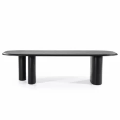 Organische Eettafel Walter Eikenhout 300 x 120cm - Zwart - Loft24.nl