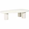 Organische Salontafel Bloomstone 160 x 80 cm - Wit - Loft24.nl
