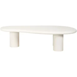 Organische Salontafel Bloomstone 160 x 80 cm - Wit - Loft24.nl