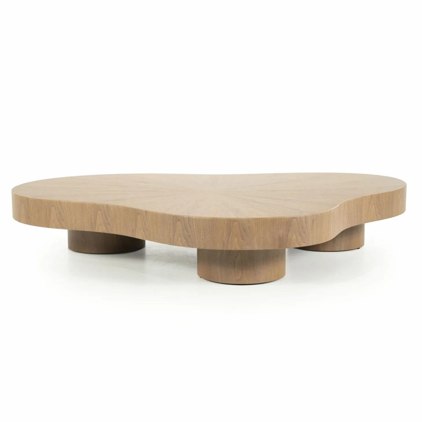 Organische Salontafel Bobbie - lichtbruin - 150 x 110 cm - Loft24.nl