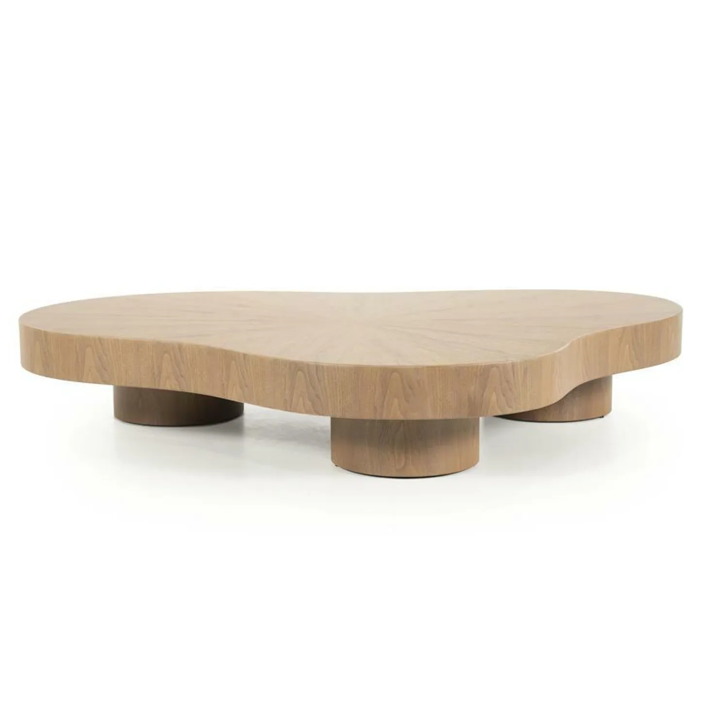 Organische Salontafel Bobbie - lichtbruin - 150 x 110 cm - Loft24.nl