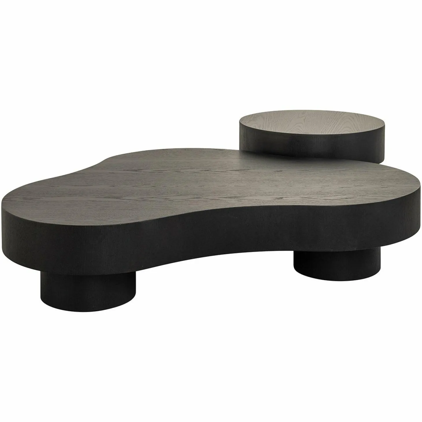 Organische Salontafel Bogor Set van 2 stuks - Zwart - Loft24.nl
