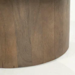 Organische Salontafel Bradley Marmer en mangohout 120 x 75cm - Loft24.nl