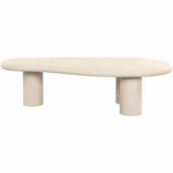 Organische Salontafel Clayton 161 x 81 cm - Beige - Loft24.nl