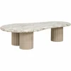 Organische Salontafel Coronel Marmer 150 x 80cm - Beige - Loft24.nl