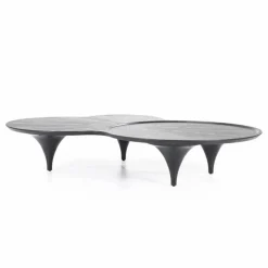 Organische Salontafel Fay Zwart - 162 x 114 cm - Loft24.nl