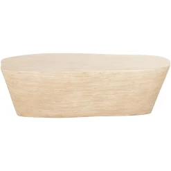 Organische Salontafel Fictus 125 x 89 cm - Faux Travertin - Loft24.nl
