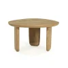Organische Salontafel Maud Mangohout 65 x 56cm - Naturel - Loft24.nl