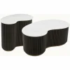 Organische Salontafel Mayfield Marmer - Set van 2 stuks - Loft24.nl