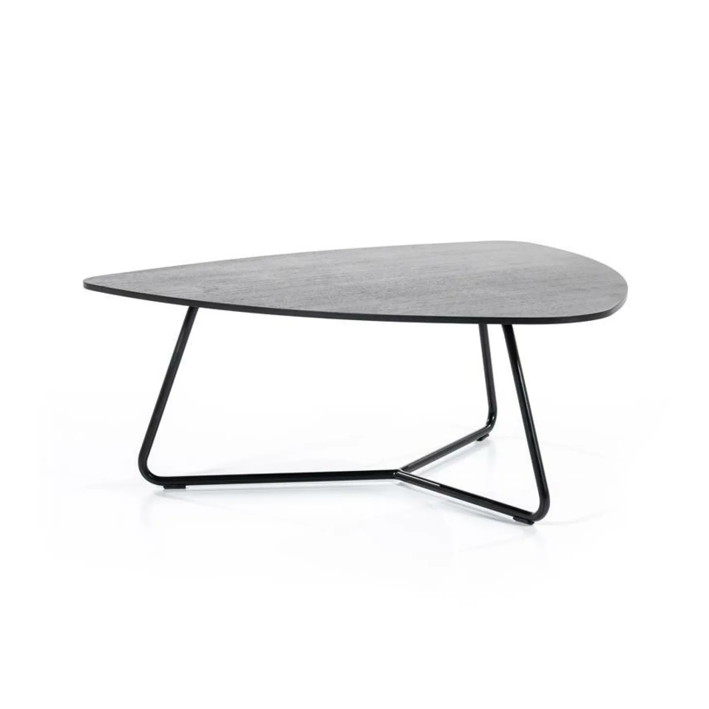 Organische Salontafel Moos Eikenhout 85 x 95 cm - Zwart - Loft24.nl