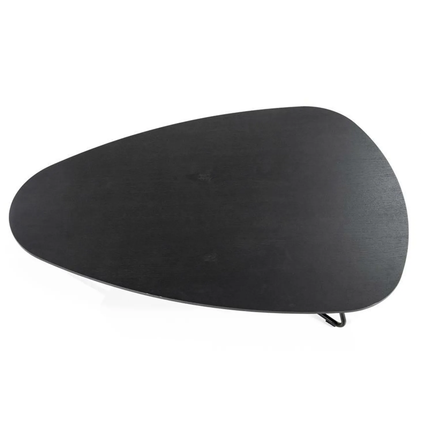 Organische Salontafel Moos Eikenhout 85 x 95 cm - Zwart - Loft24.nl