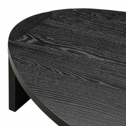 Organische Salontafel Navarino Set van 2 stuks - Zwart - Loft24.nl