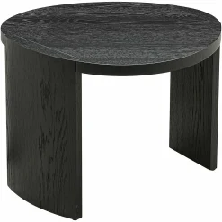 Organische Salontafel Navarino Set van 2 stuks - Zwart - Loft24.nl