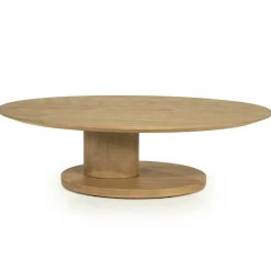 Organische Salontafel Novia Mangohout 120 x 80cm - Naturel - Loft24.nl