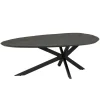 Organische Salontafel Pianella Mangohout 130cm - Zwart - Loft24.nl