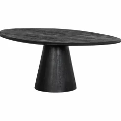 Organische Salontafel Posture Mangohout 120x80cm - Zwart - Loft24.nl
