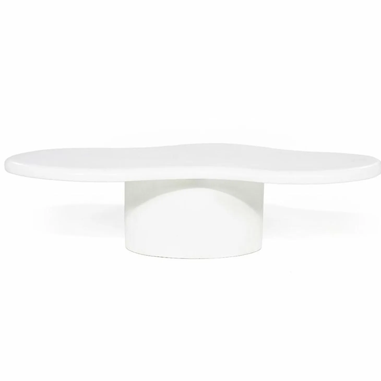 Organische Salontafel Seki 121 x 51cm - Wit - Loft24.nl