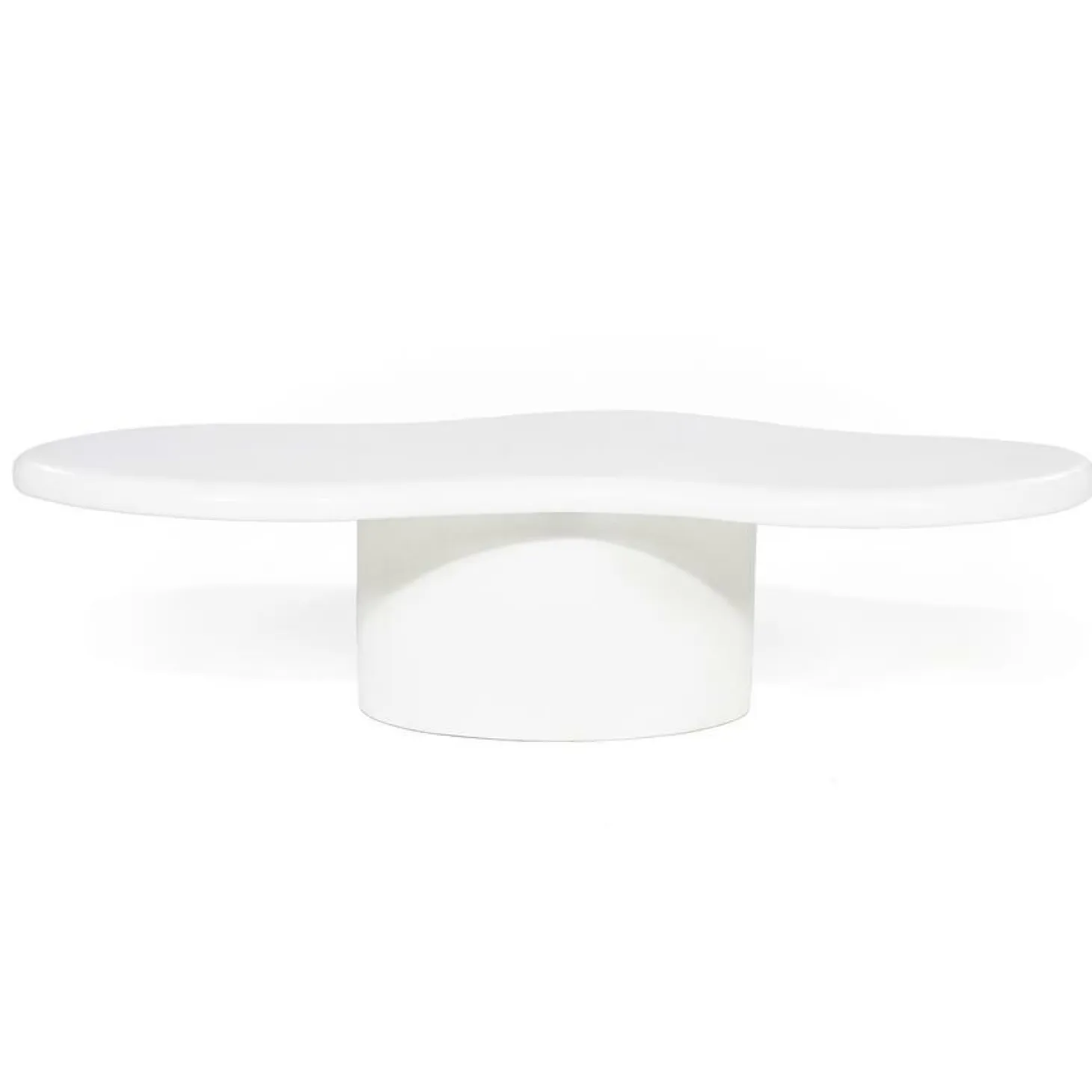 Organische Salontafel Seki 121 x 51cm - Wit - Loft24.nl