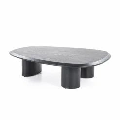 Organische Salontafel Walter Eikenhout Zwart - 106 x 88 cm - Loft24.nl
