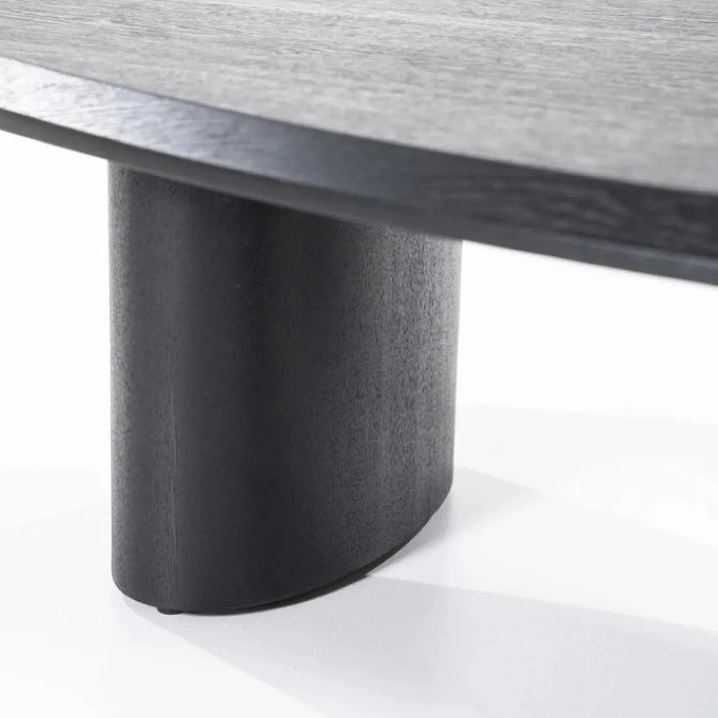 Organische Salontafel Walter Eikenhout Zwart - 106 x 88 cm - Loft24.nl