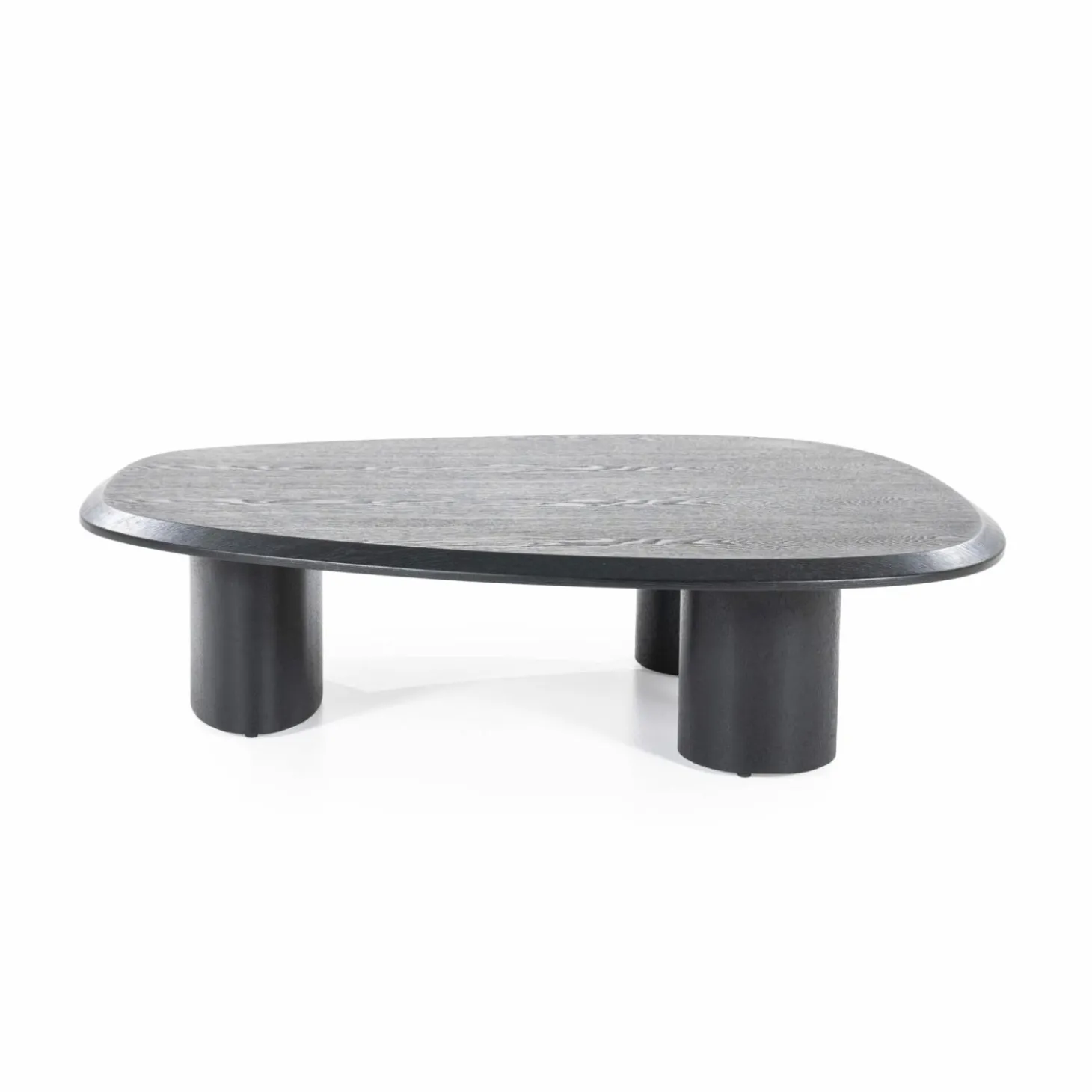 Organische Salontafel Walter Eikenhout Zwart - 106 x 88 cm - Loft24.nl