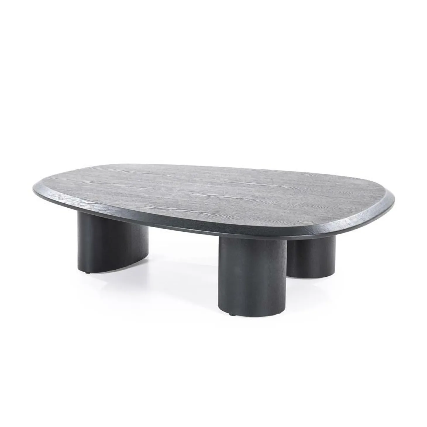 Organische Salontafel Walter Eikenhout Zwart - 106 x 88 cm - Loft24.nl