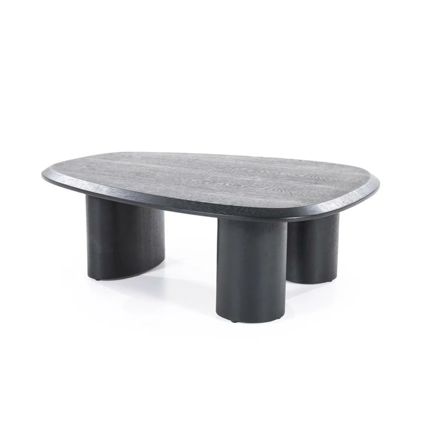 Organische Salontafel Walter Eikenhout Zwart - 96 x 78 cm - Loft24.nl