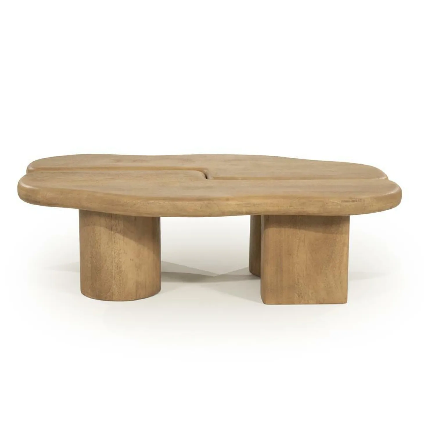 Organische Salontafel Yuo Mangohout - Naturel - Loft24.nl
