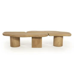 Organische Salontafel Yuo Mangohout - Naturel - Loft24.nl