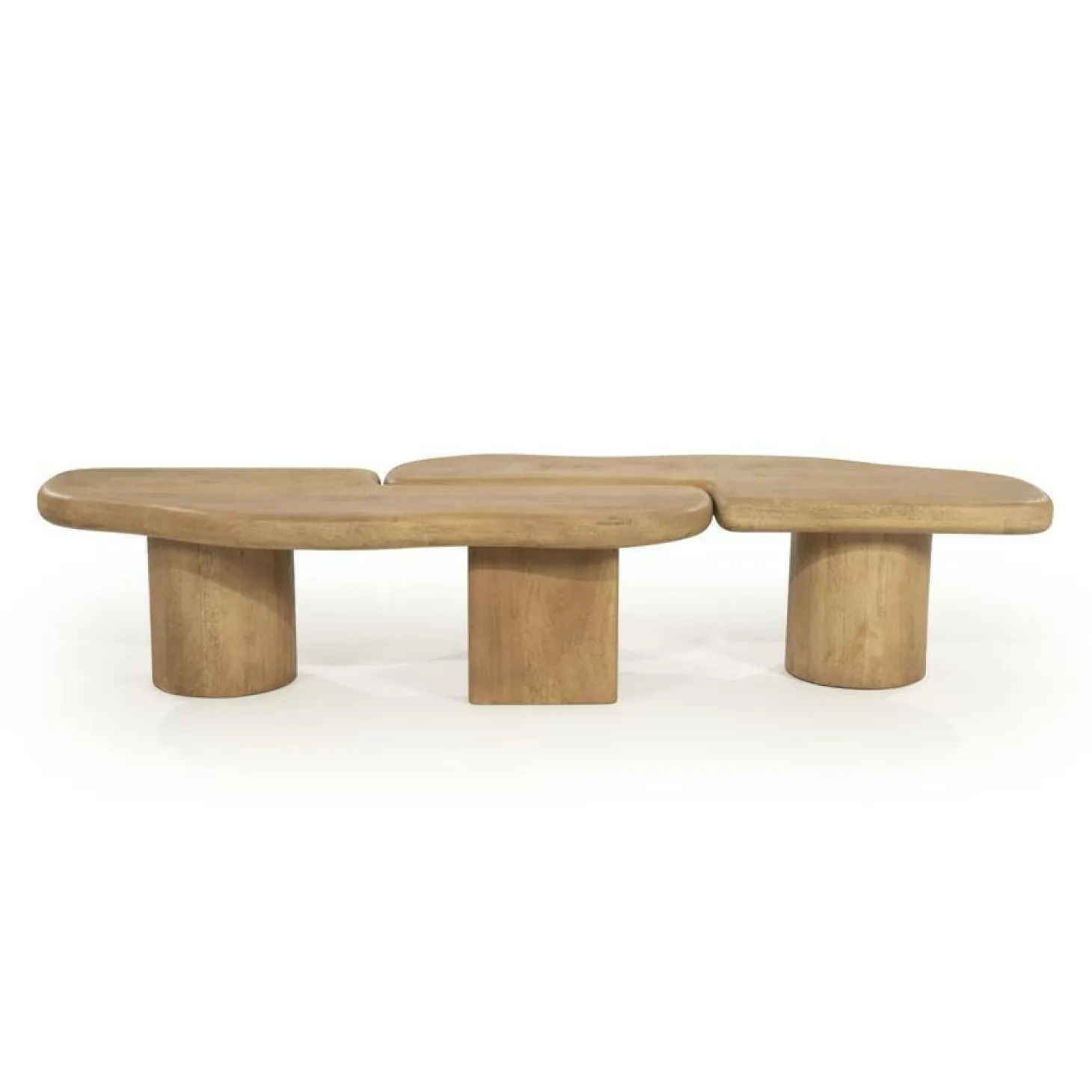 Organische Salontafel Yuo Mangohout - Naturel - Loft24.nl