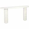Organische Sidetable Bloomstone 170 x 40 cm - Wit - Loft24.nl