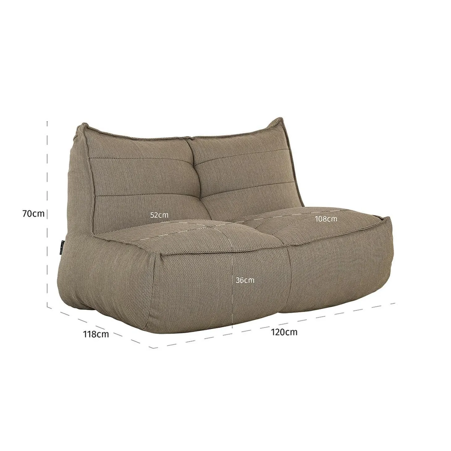 Outdoor Loungestoel Scoppios - Taupe - Loft24.nl