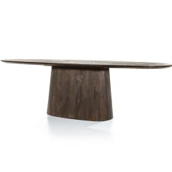 Ovale Eettafel Aron Mangohout Bruin - 200cm - Loft24.nl