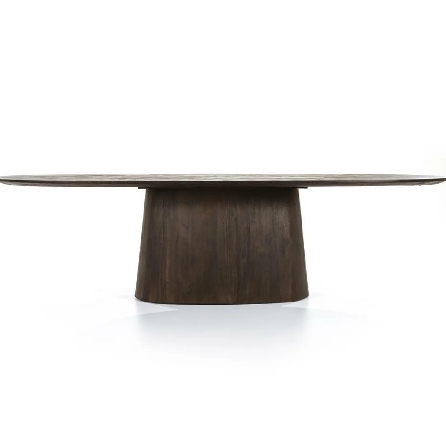 Ovale Eettafel Aron Mangohout Bruin - 200cm - Loft24.nl