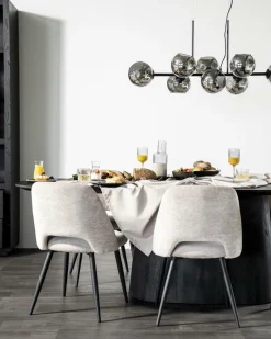 Ovale Eettafel Aron Mangohout Bruin - 200cm - Loft24.nl