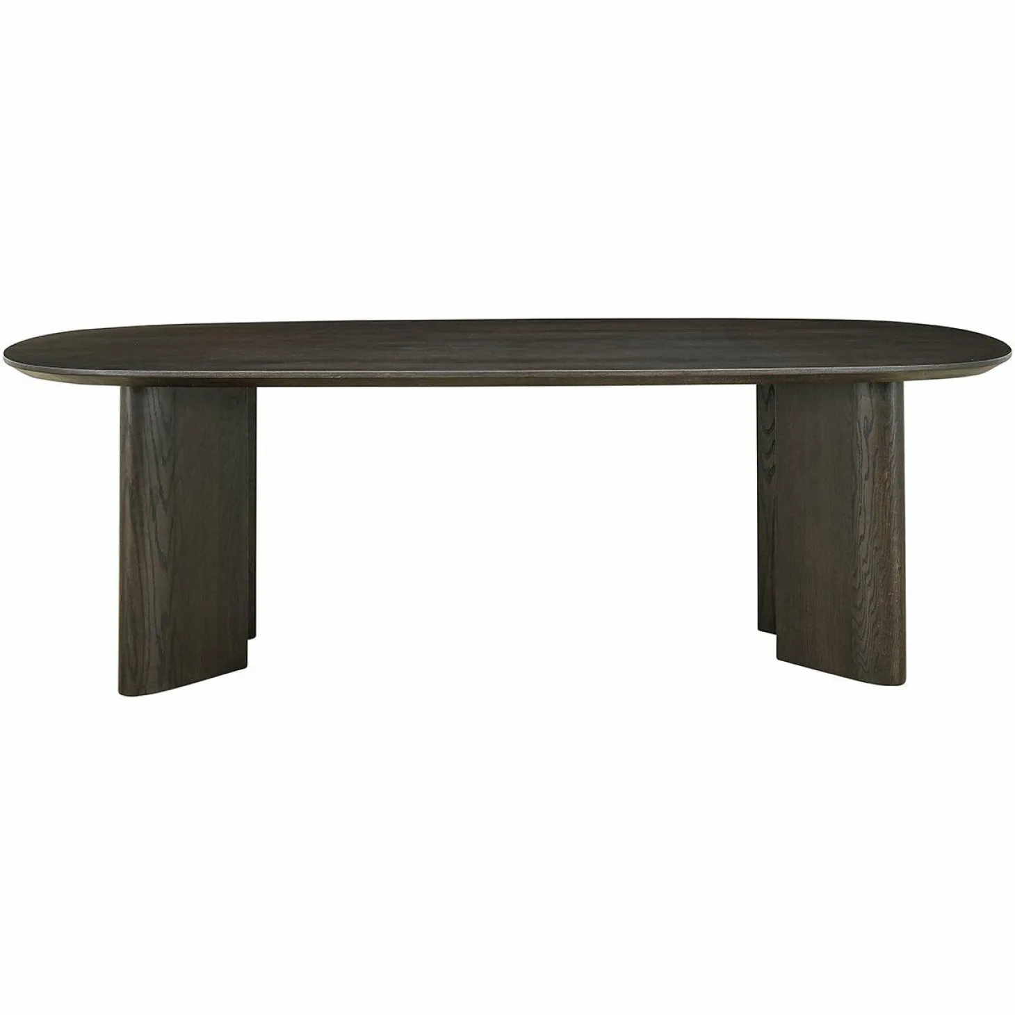 Ovale Eettafel Durban 300 x 100 cm met verstelbare poten Eiken - Bruin - Loft24.nl