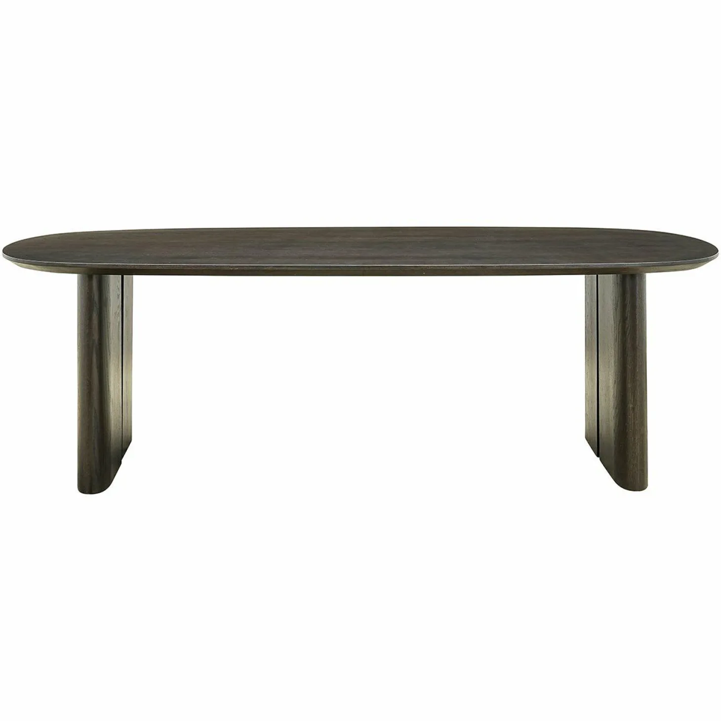 Ovale Eettafel Durban 300 x 100 cm met verstelbare poten Eiken - Bruin - Loft24.nl
