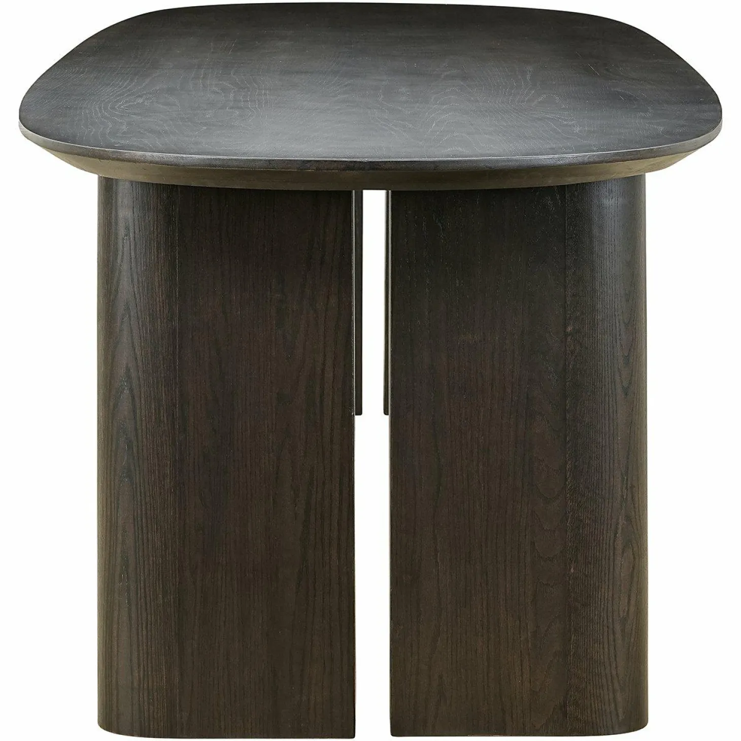 Ovale Eettafel Durban 300 x 100 cm met verstelbare poten Eiken - Bruin - Loft24.nl